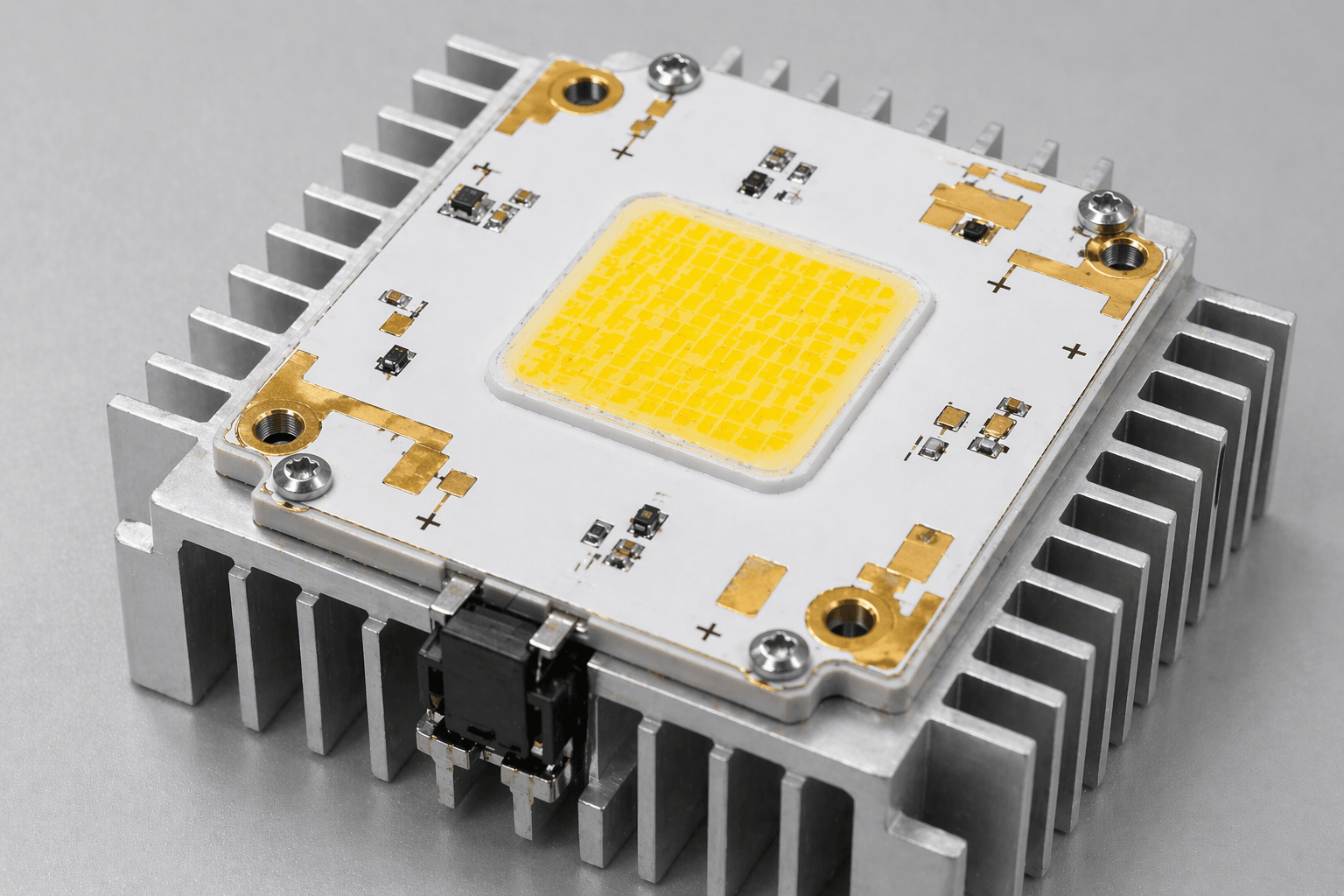 COB LED module on ceramic PCB with high thermal conductivity heat dissipation design